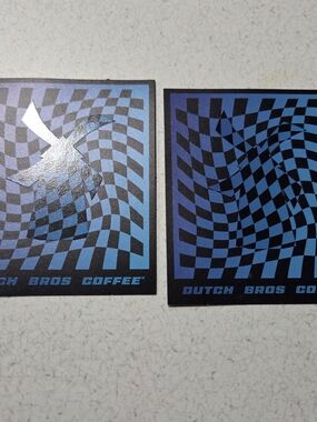 Dutch Bros Glow-n-the-dark sticker drop x2